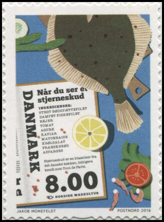 Timbre Danemark Y&T N�1824