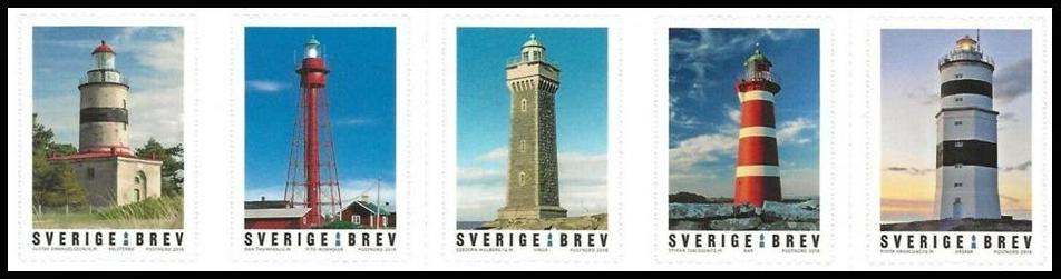 Timbre Suède Y&T N°3185-3189 Timbre Suède Y&T N°3185-3189