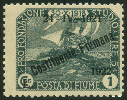 Timbre Fiume Y&T N166