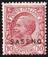 Sello Île de Saseno Y&T N°1 Sello Île de Saseno Y&T N°1