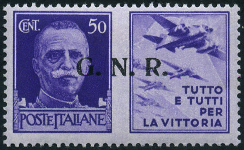 Sello République Sociale Italienne Y&T N°8D Sello République Sociale Italienne Y&T N°8D