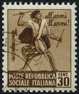 Timbre Rpublique Sociale Italienne Y&T N29