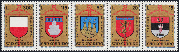 Timbre Saint-Marin Y&T N°876-880 Timbre Saint-Marin Y&T N°876-880