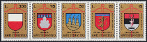 Timbre Saint-Marin Y&T N°876-880 Timbre Saint-Marin Y&T N°876-880