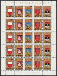 Timbre Saint-Marin Y&T N°F876-880 Timbre Saint-Marin Y&T N°F876-880