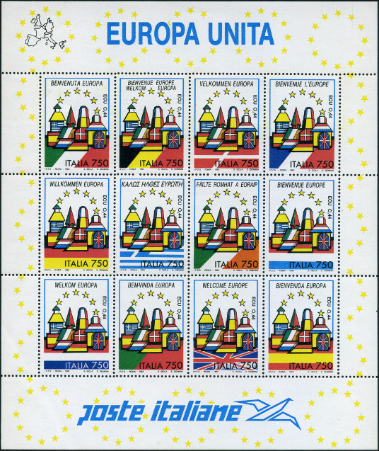 Timbre Italie Y&T N1987-98