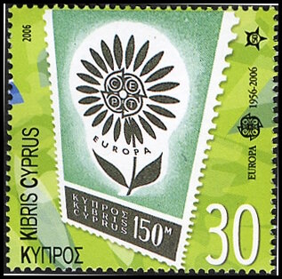 Timbre Chypre Y&T N1076