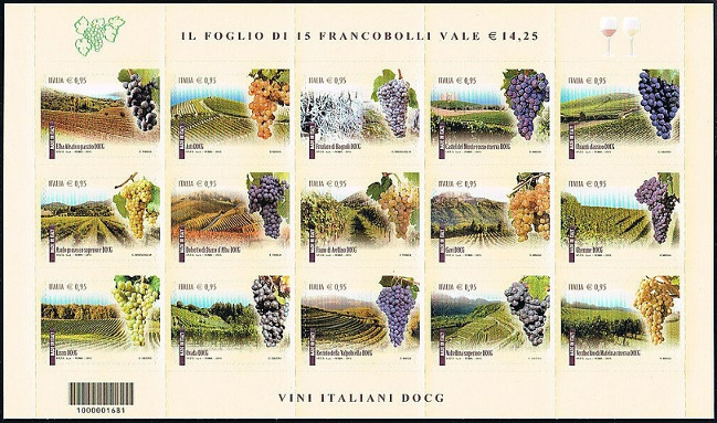 Timbre Italie Y&T N�3598-3612