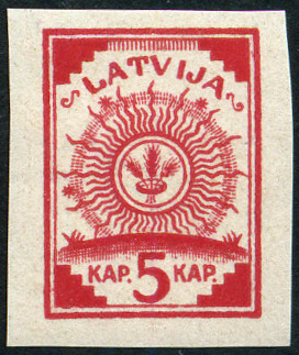 Timbre Lettonie Y&T N�3