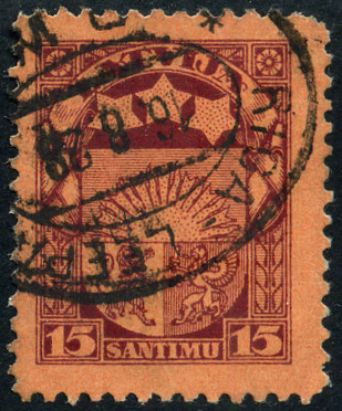 Timbre Lettonie Y&T N�100